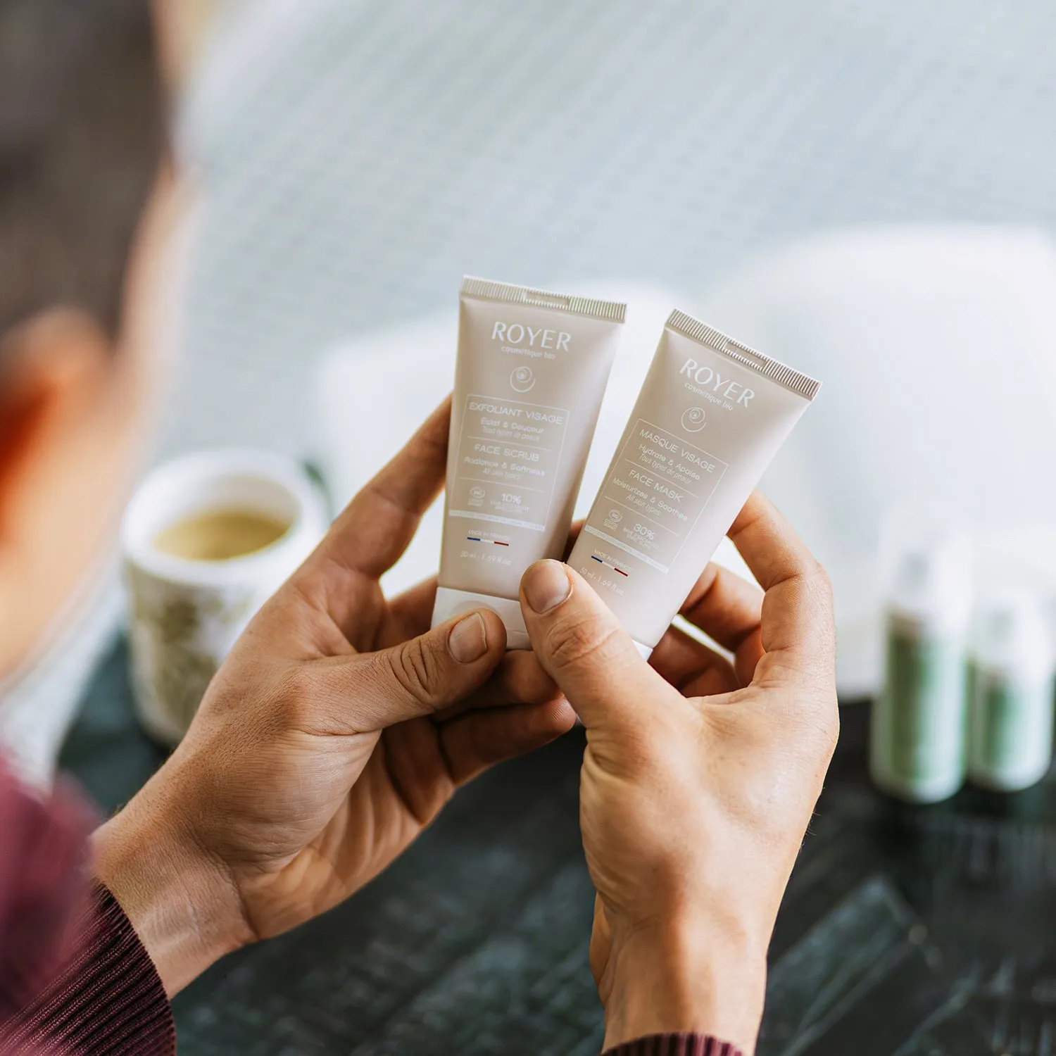Royer duo exfoliant + masque visage bave d'escargot bio