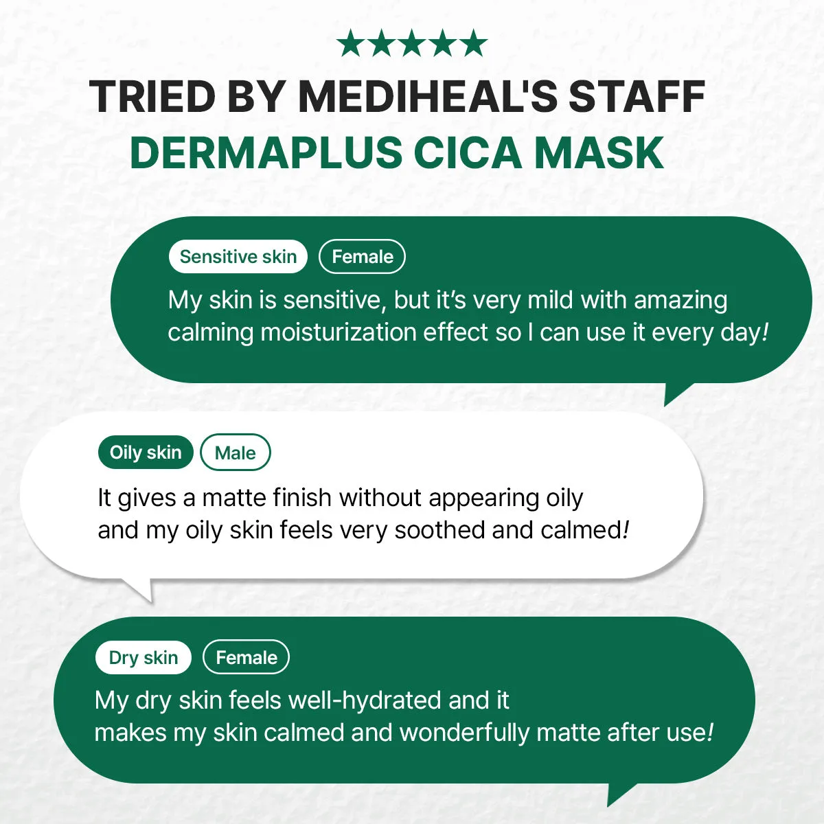 Mediheal Dermaplus Cica Mask masque visage 10 pièces apaisant