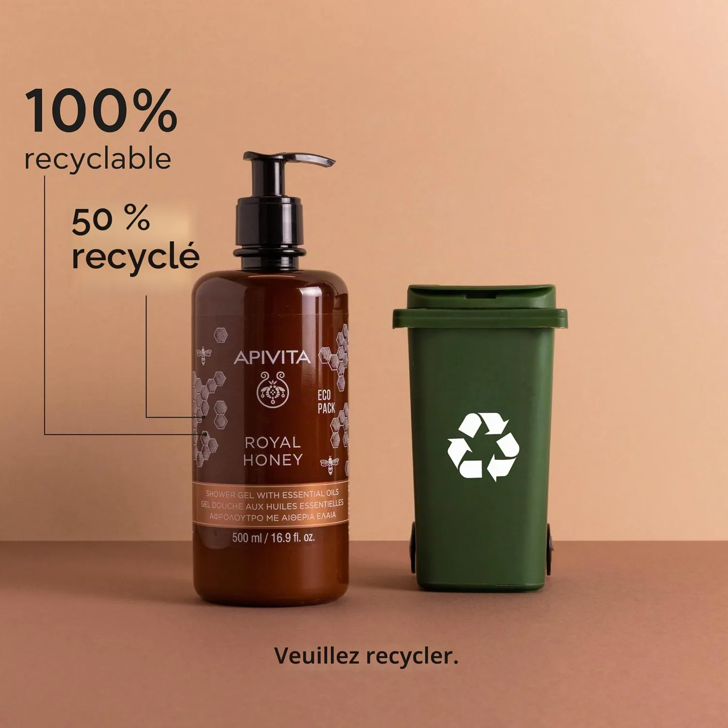 Apivita Royal Honey gel douche miel thym 500 ml