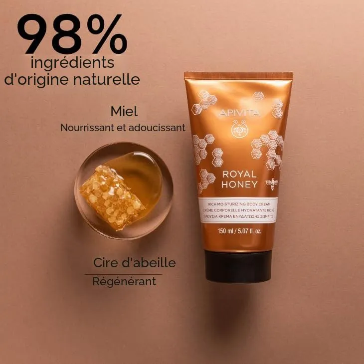 Apivita Royal Honey crème corps hydratante riche 150 ml