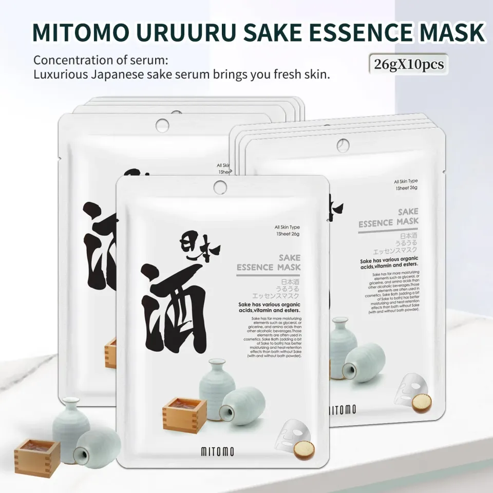 Mitomo Sake masque visage éclat hydratant ferment de riz
