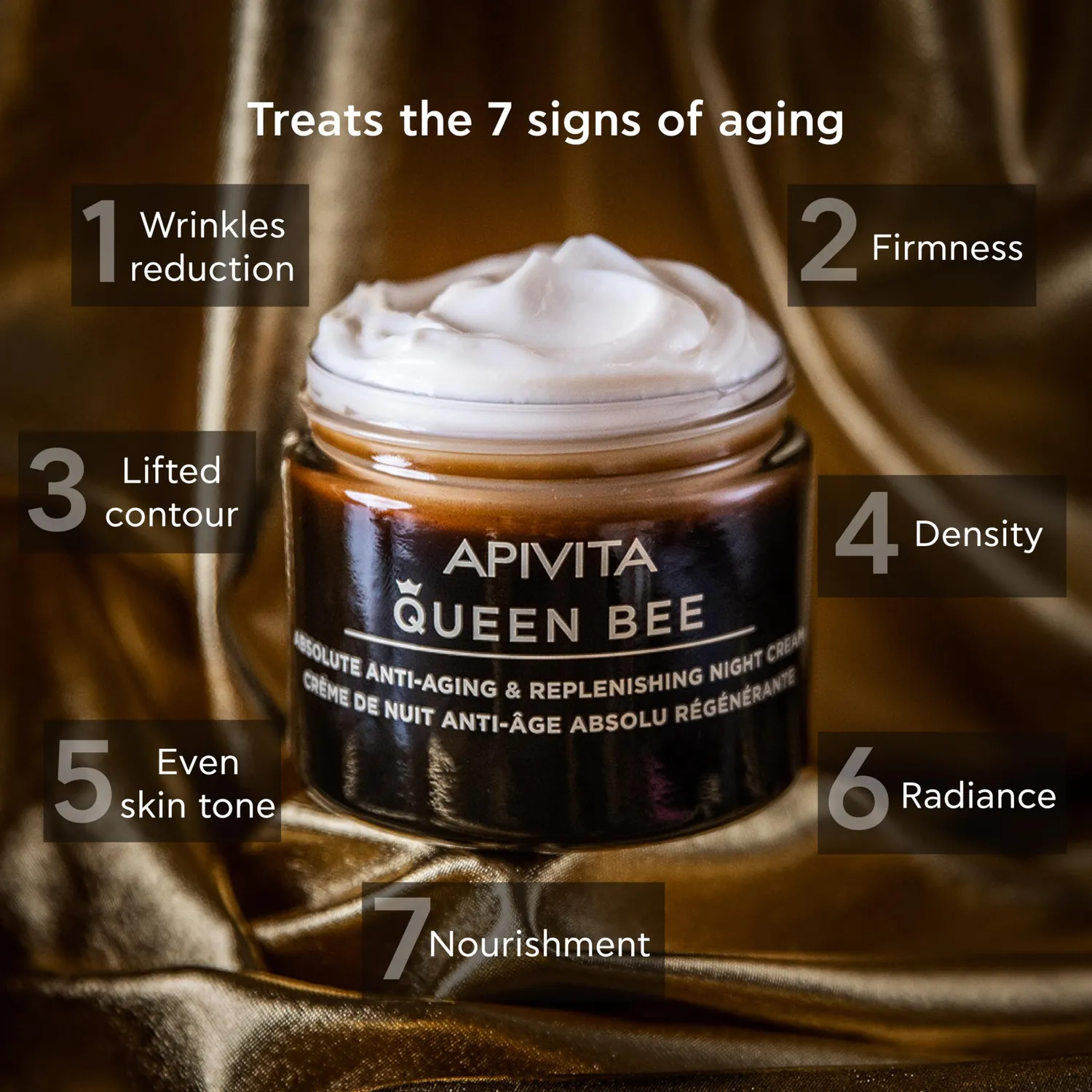 Queen Bee Crème nuit reconstituante 50 ml anti-âge