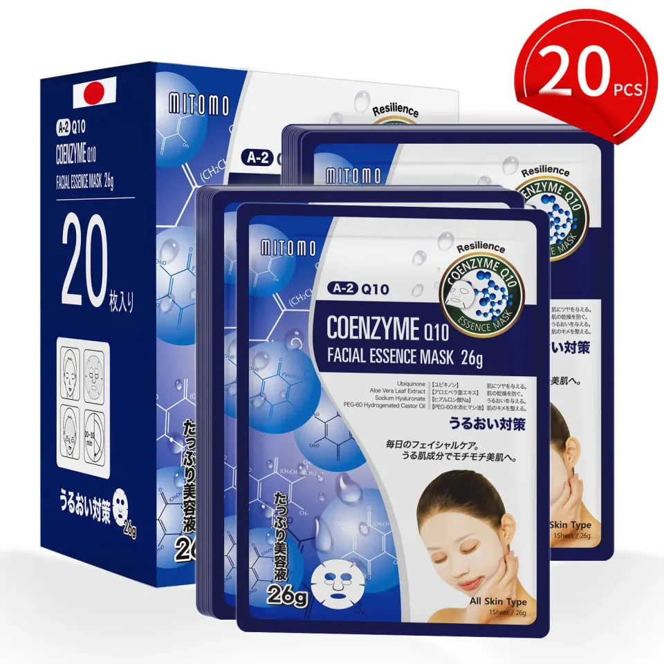 Mitomo Natural 516 masque visage Q10 x20 fermeté