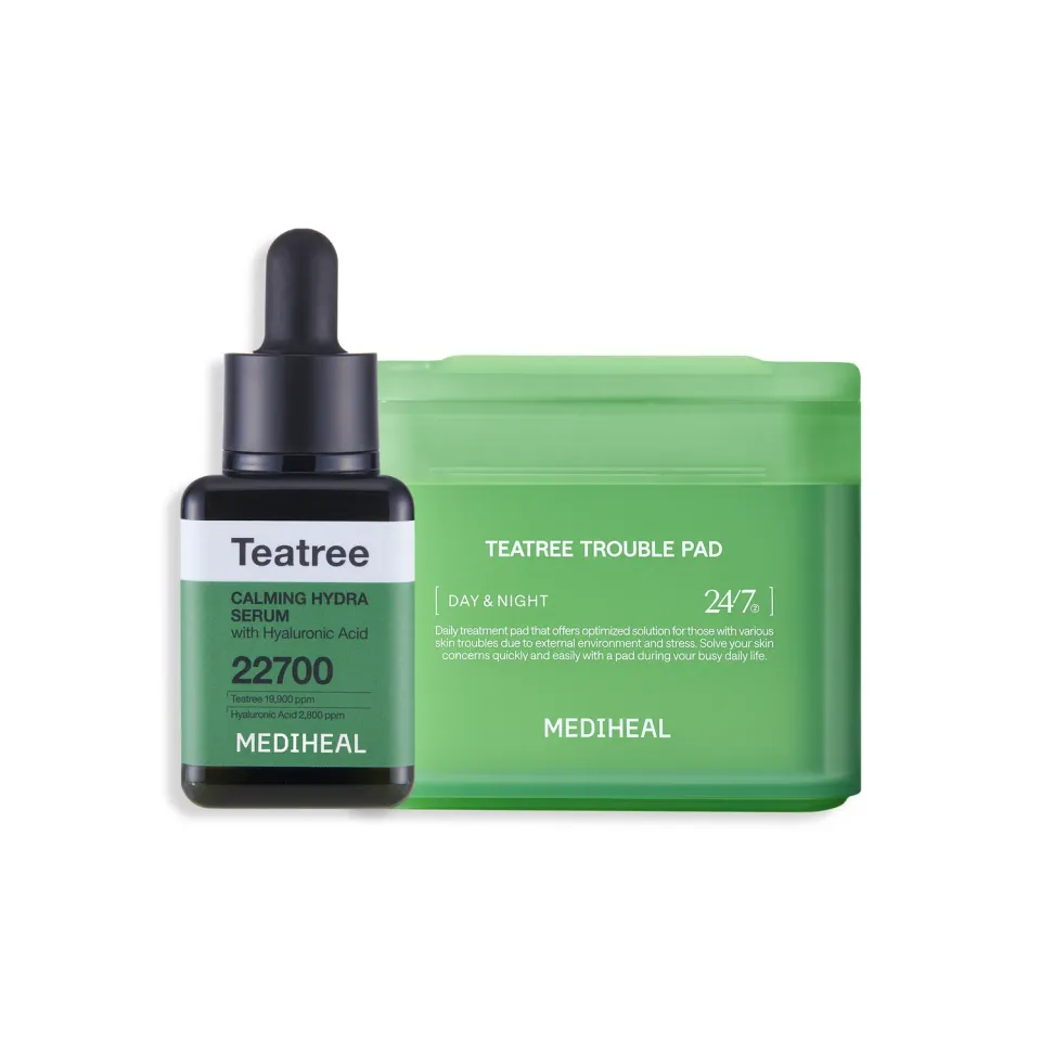 Mediheal Teatree Calming Hydra Duo pads + sérum imperfections