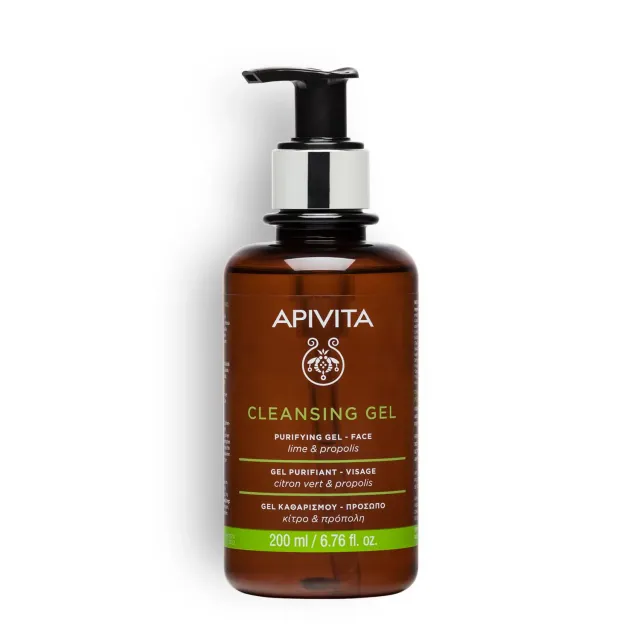 Apivita Gel Nettoyant Propolis Agrumes 200 ml peau grasse