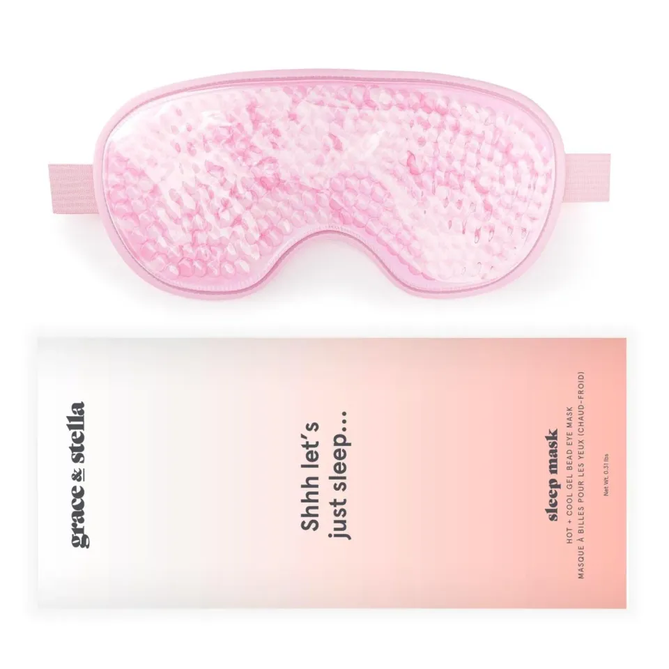 Grace & Stella Gel Bead masque yeux billes gel rose anti-poches