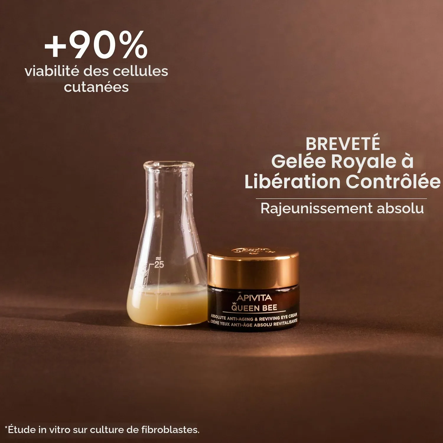 Apivita Queen Bee crème yeux anti-âge absolu 15ml gelée royale