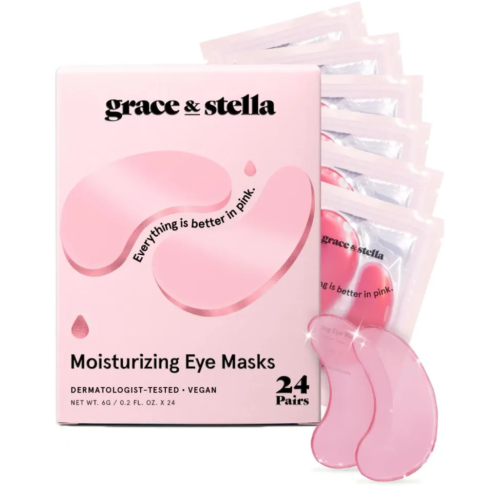 Grace & Stella Pink Eye Masks patch yeux 24 paires