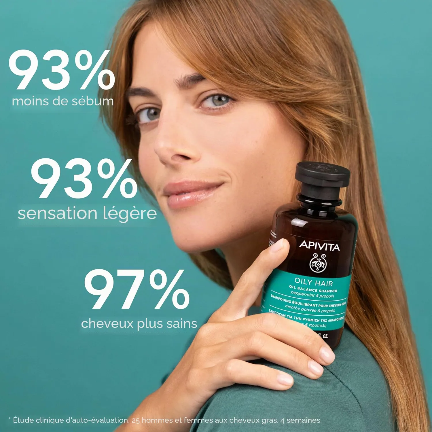 Apivita Balance shampooing menthe propolis cuir chevelu gras