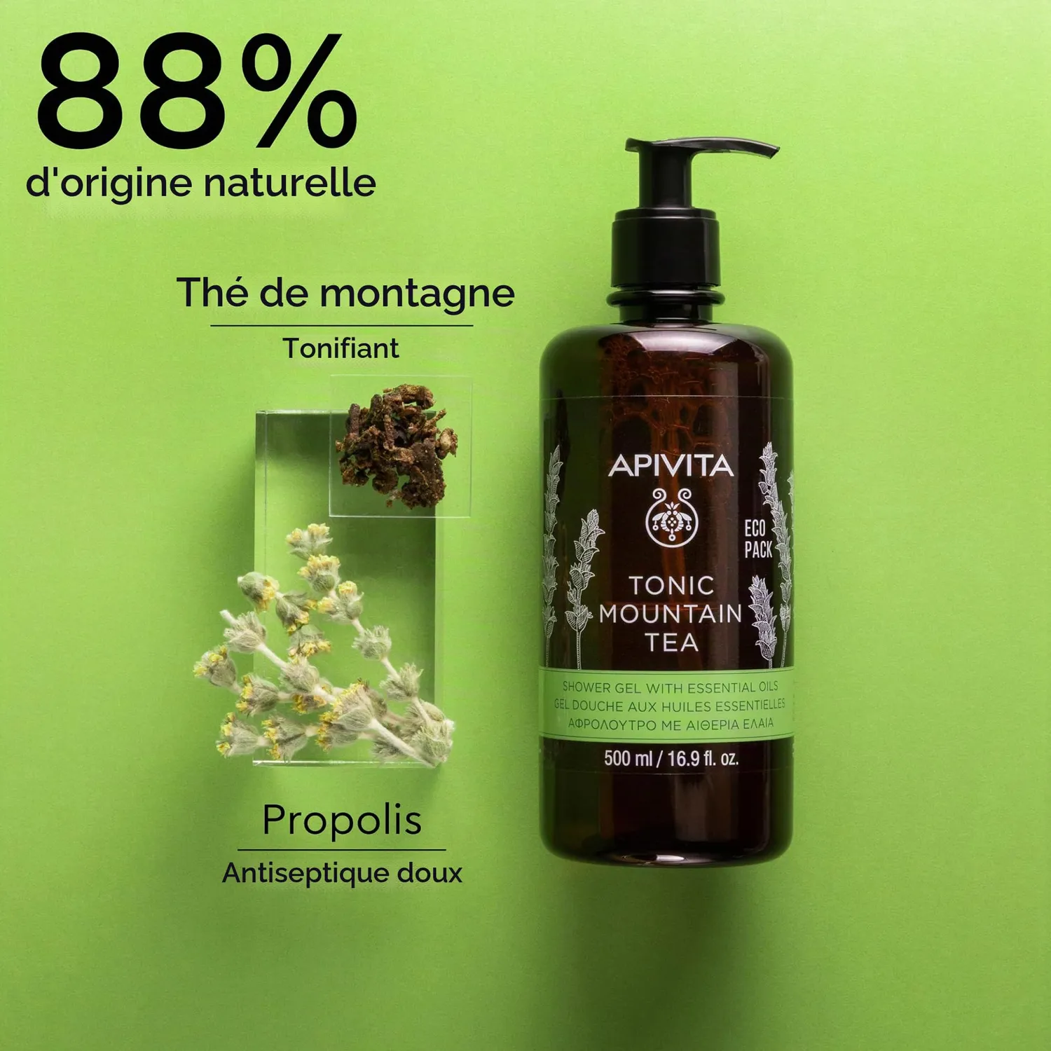 Apivita Mountain Tea gel douche thé montagne 500 ml