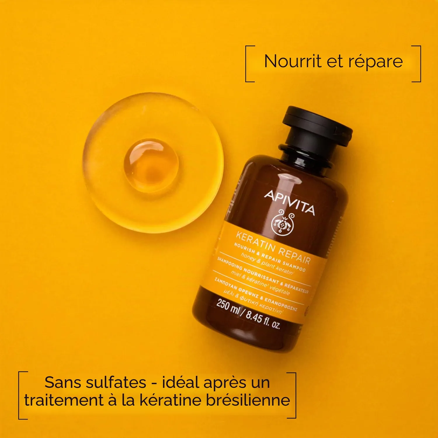 Apivita Keratin Repair shampooing kératine 250 ml réparateur