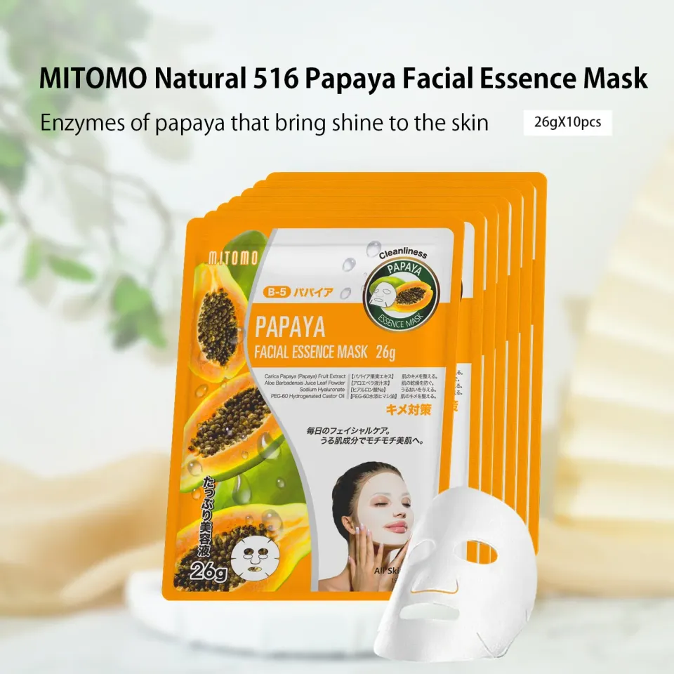 Mitomo Natural 516 Papaya masque visage purifiant