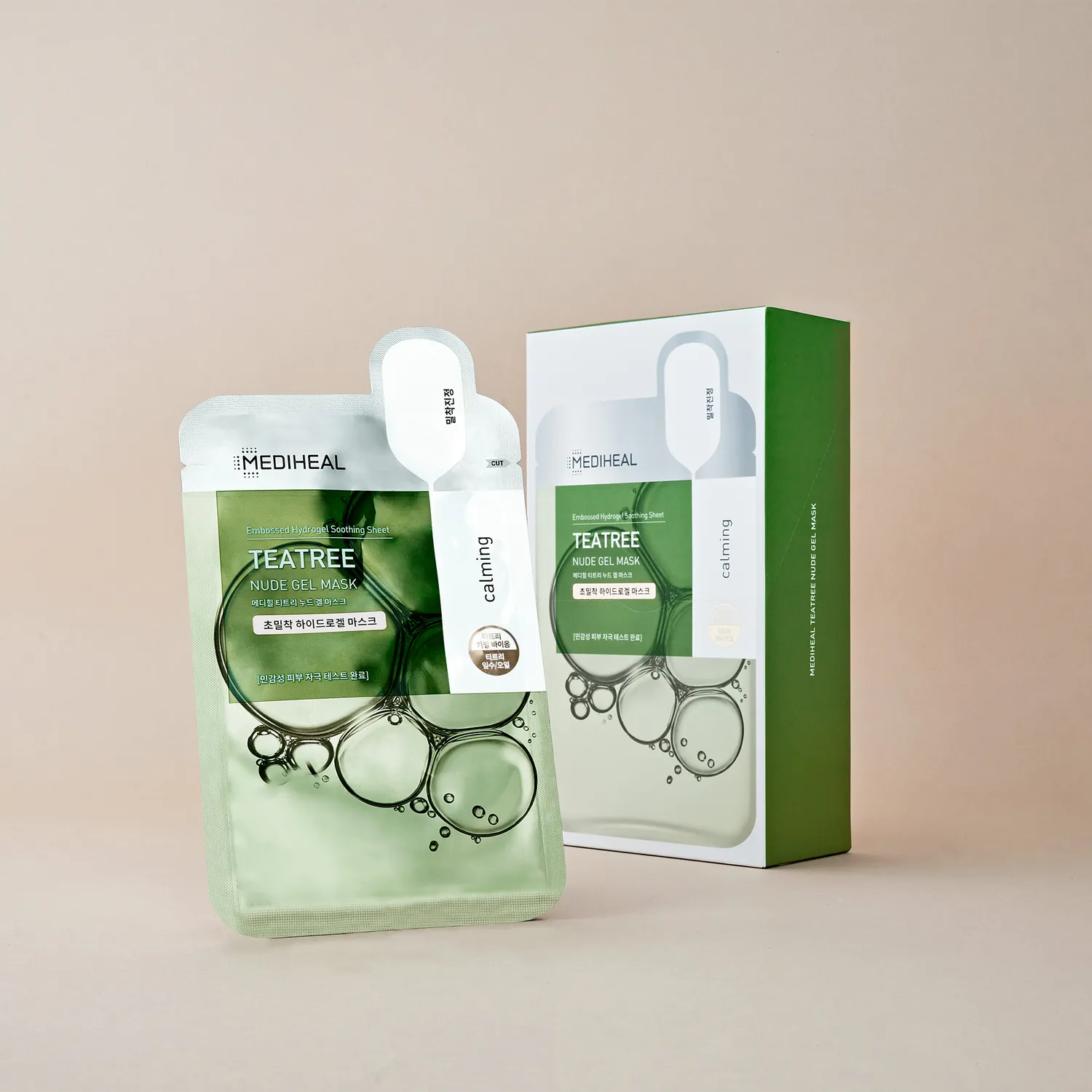 Mediheal Teatree Nude Gel Mask hydrogel apaisant 10 pcs