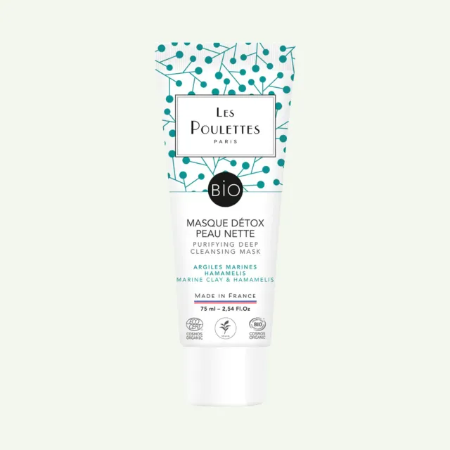 Les Poulettes Peau Nette masque visage argile marine purifiant