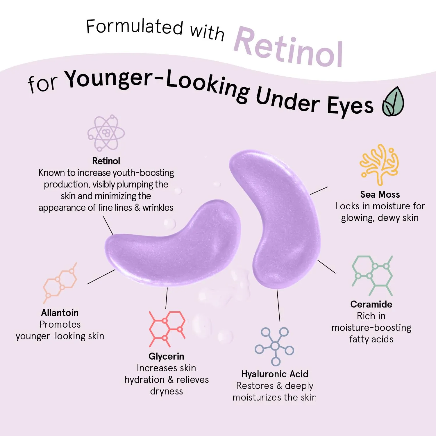 Grace & Stella Restoring Purple patchs yeux 24 paires rétinol