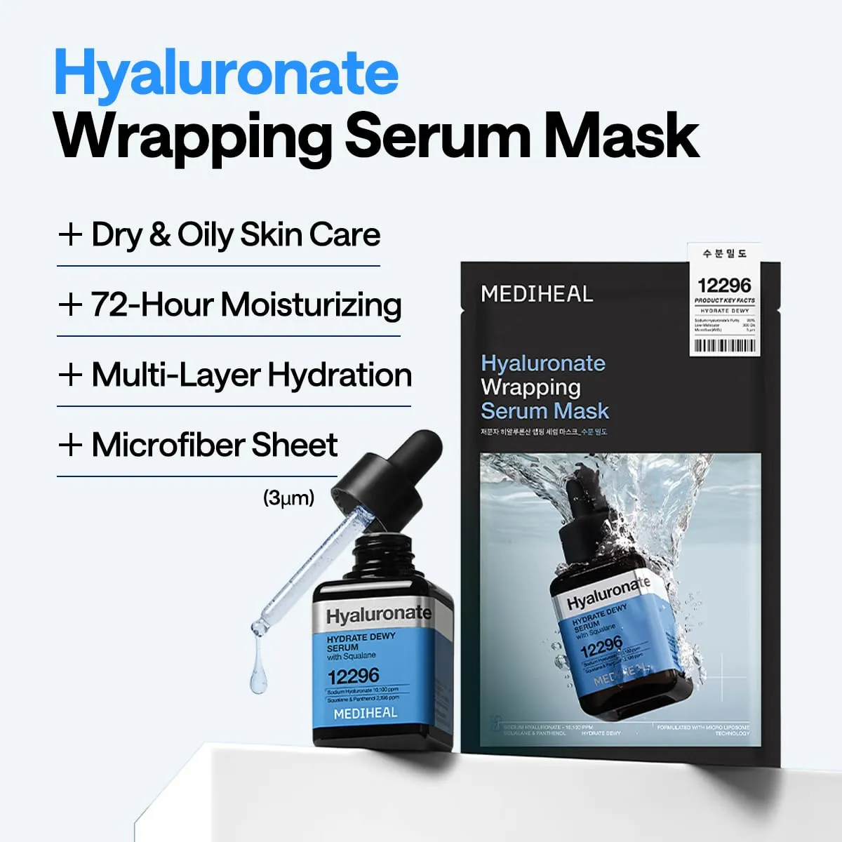 Mediheal Hyaluronate Wrapping Serum masque hydratant