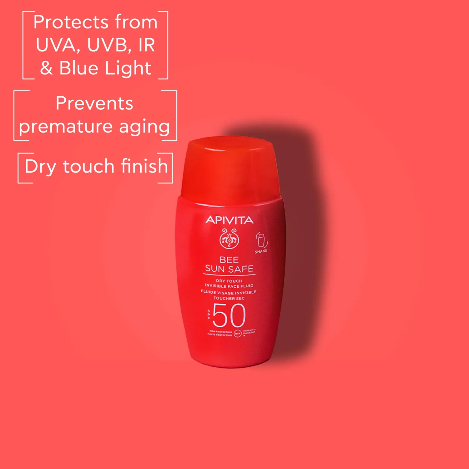 Apivita Bee Sun Safe Fluide Visage SPF50 50 ml Sec