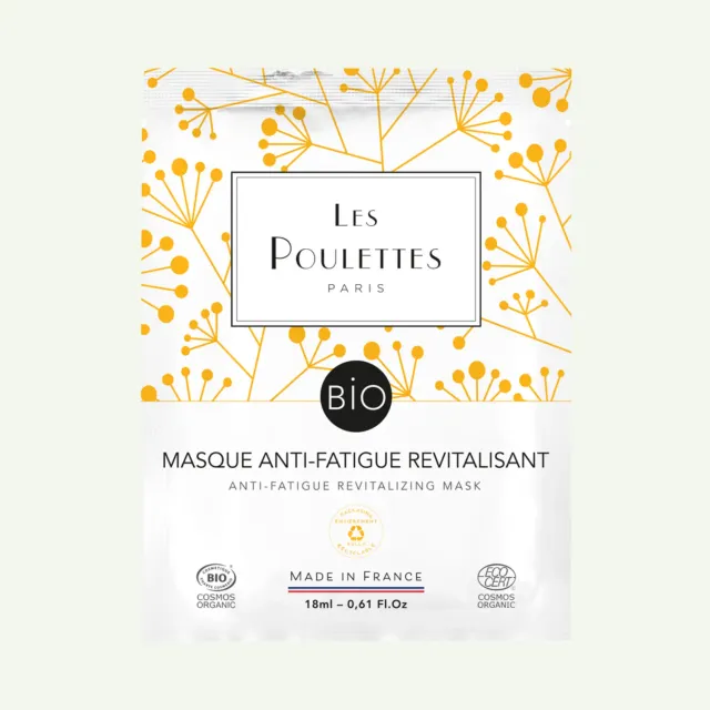 Les Poulettes Masque Anti-Fatigue visage pamplemousse unidose