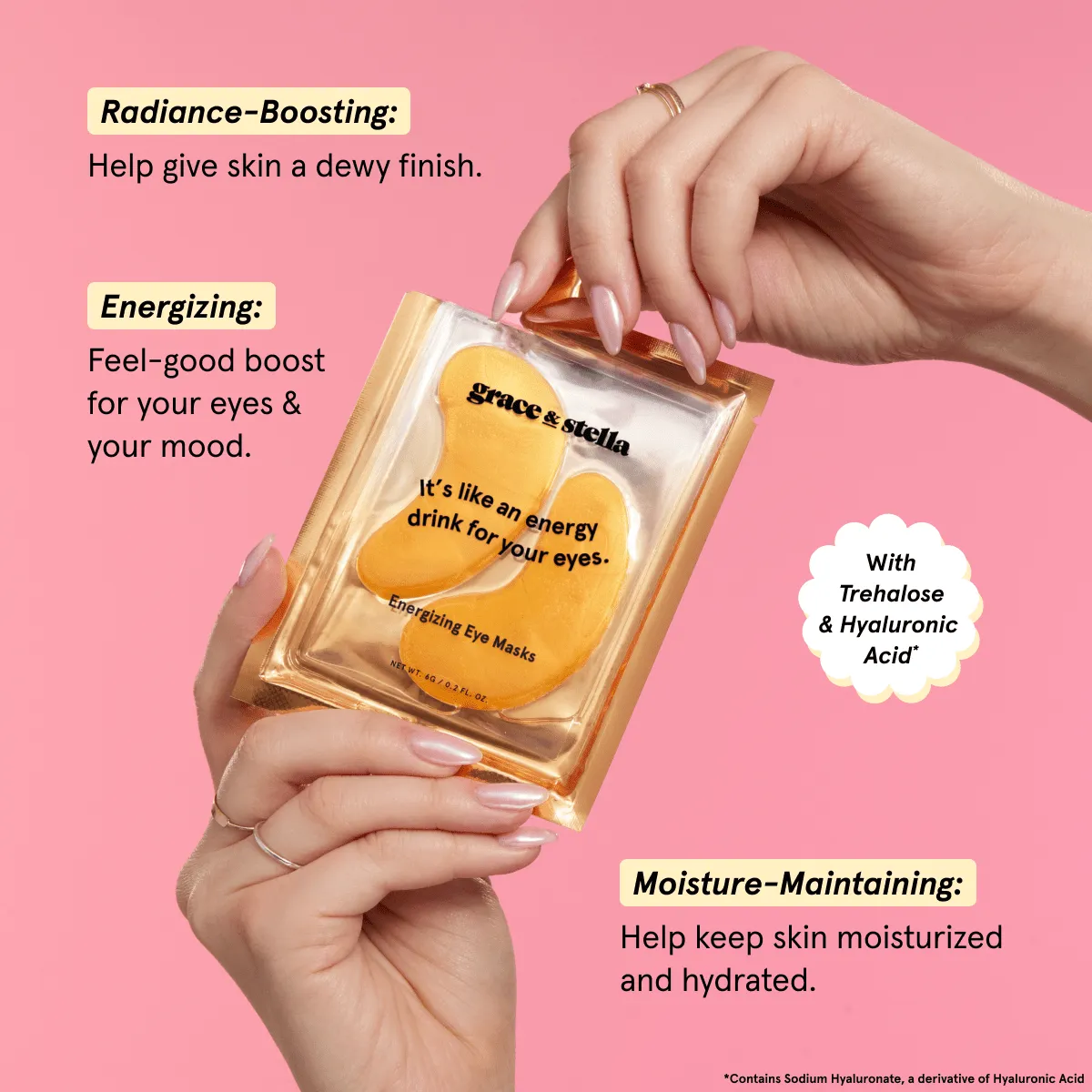 Grace & Stella Energizing Gold patch yeux 24 paires éclat