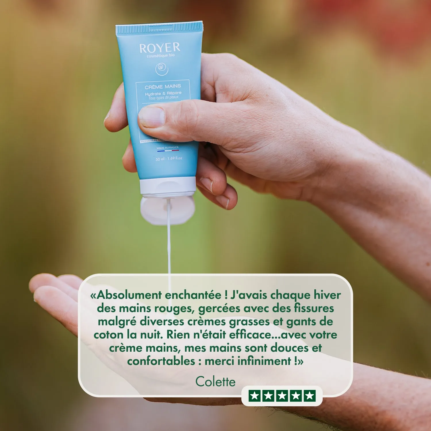 Royer Cosmétique crème mains bave d'escargot anti-âge 30%