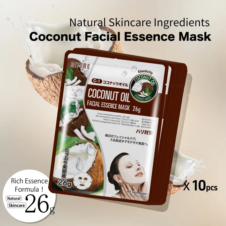 Mitomo Natural 512 masque visage coco x10 élasticité
