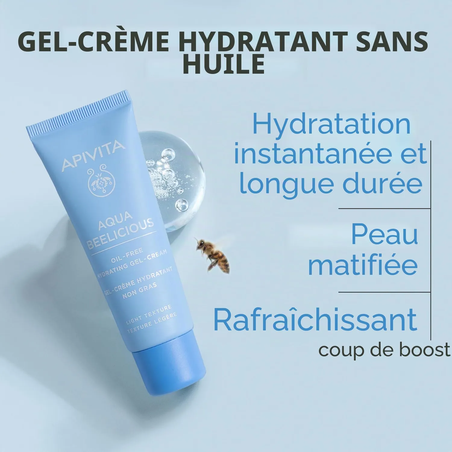Apivita Aqua Beelicious gel-crème visage 40 ml matifiante