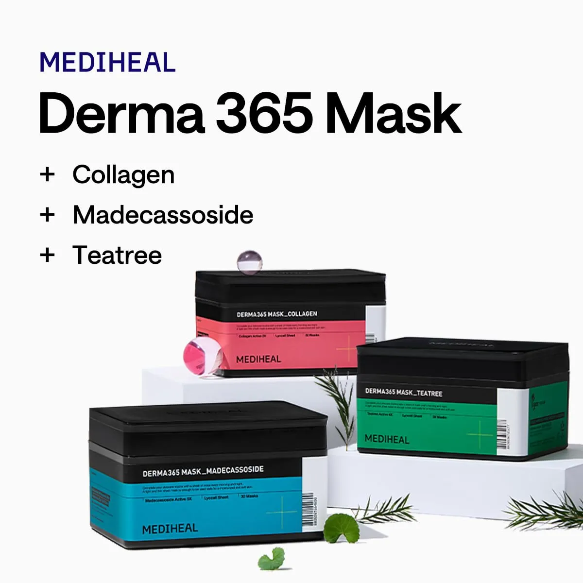 Mediheal Derma365 masque tea tree apaisant 30 pièces