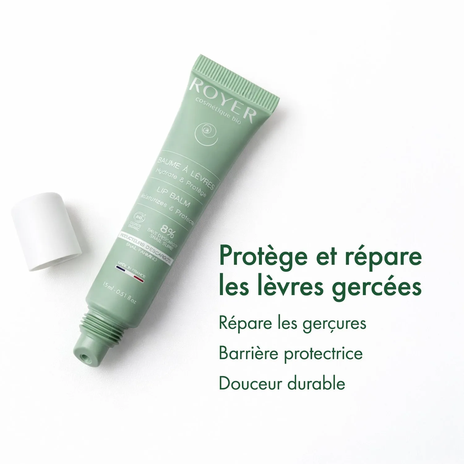 Royer Baume lèvres bave escargot bio réparateur