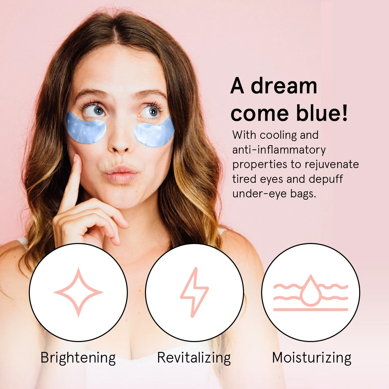 Grace & Stella Blue patchs yeux 6 paires niacinamide éclat