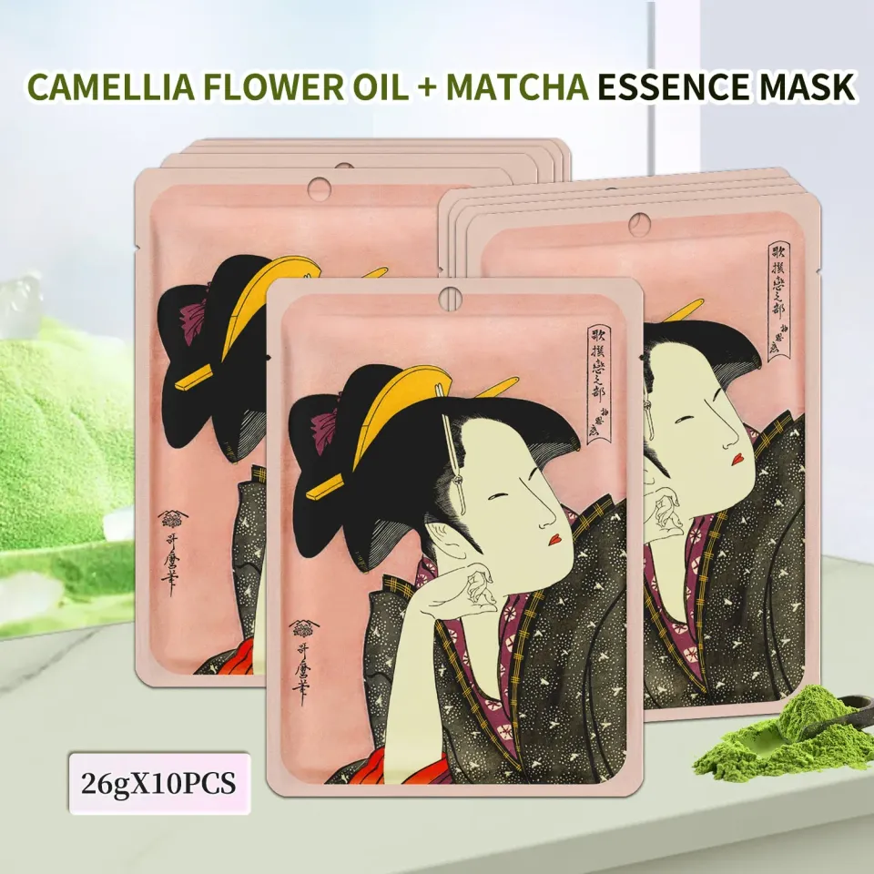 Mitomo Sakura masque visage camélia matcha éclat