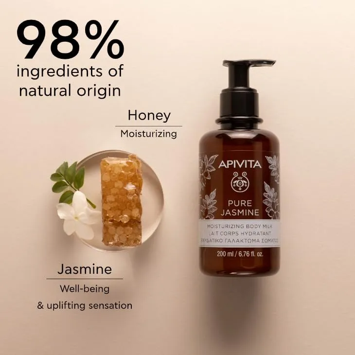 Apivita Pure Jasmine crème corps jasmin 200 ml hydratante