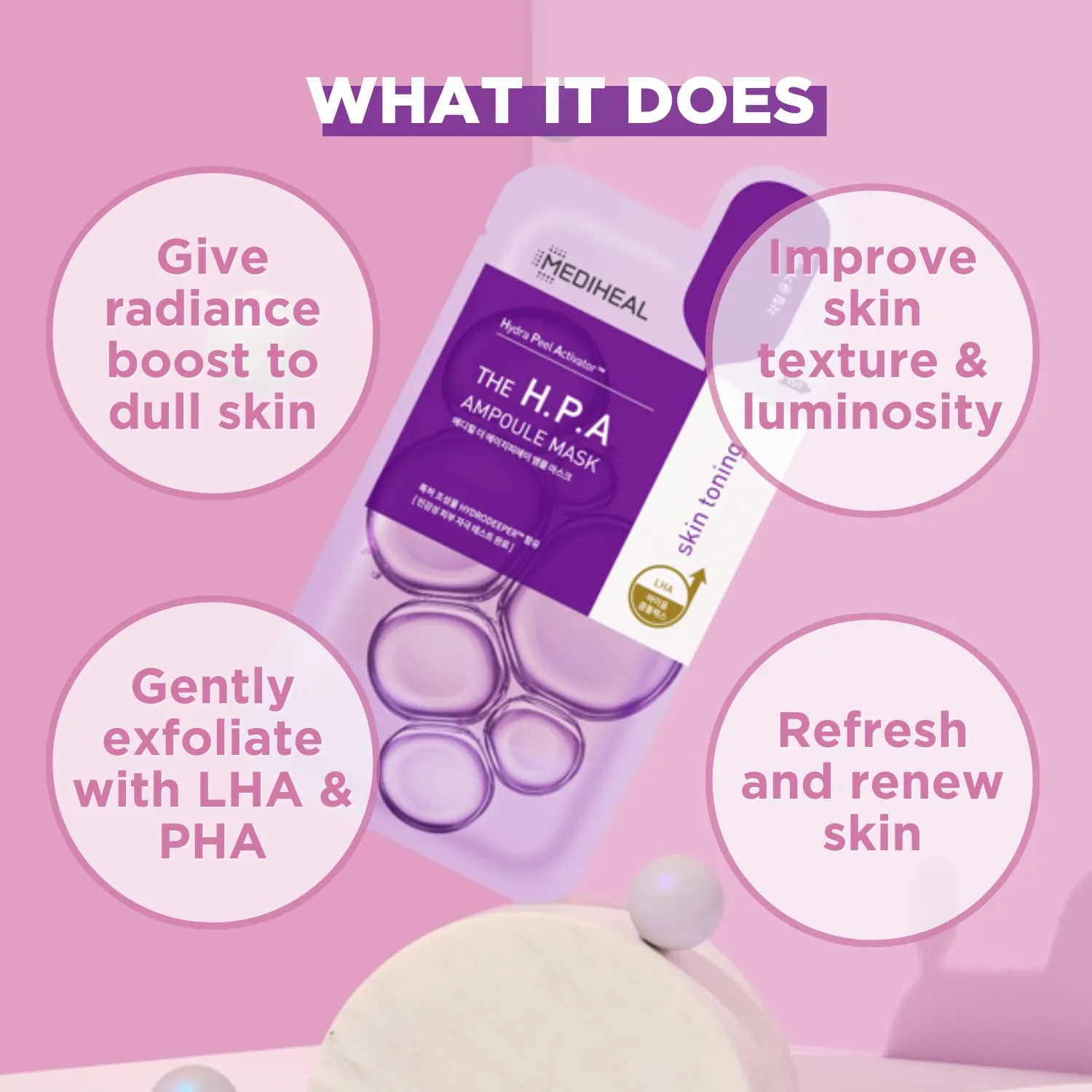 Mediheal Derma Ampoule Mask H.P.A masque visage x10 pores