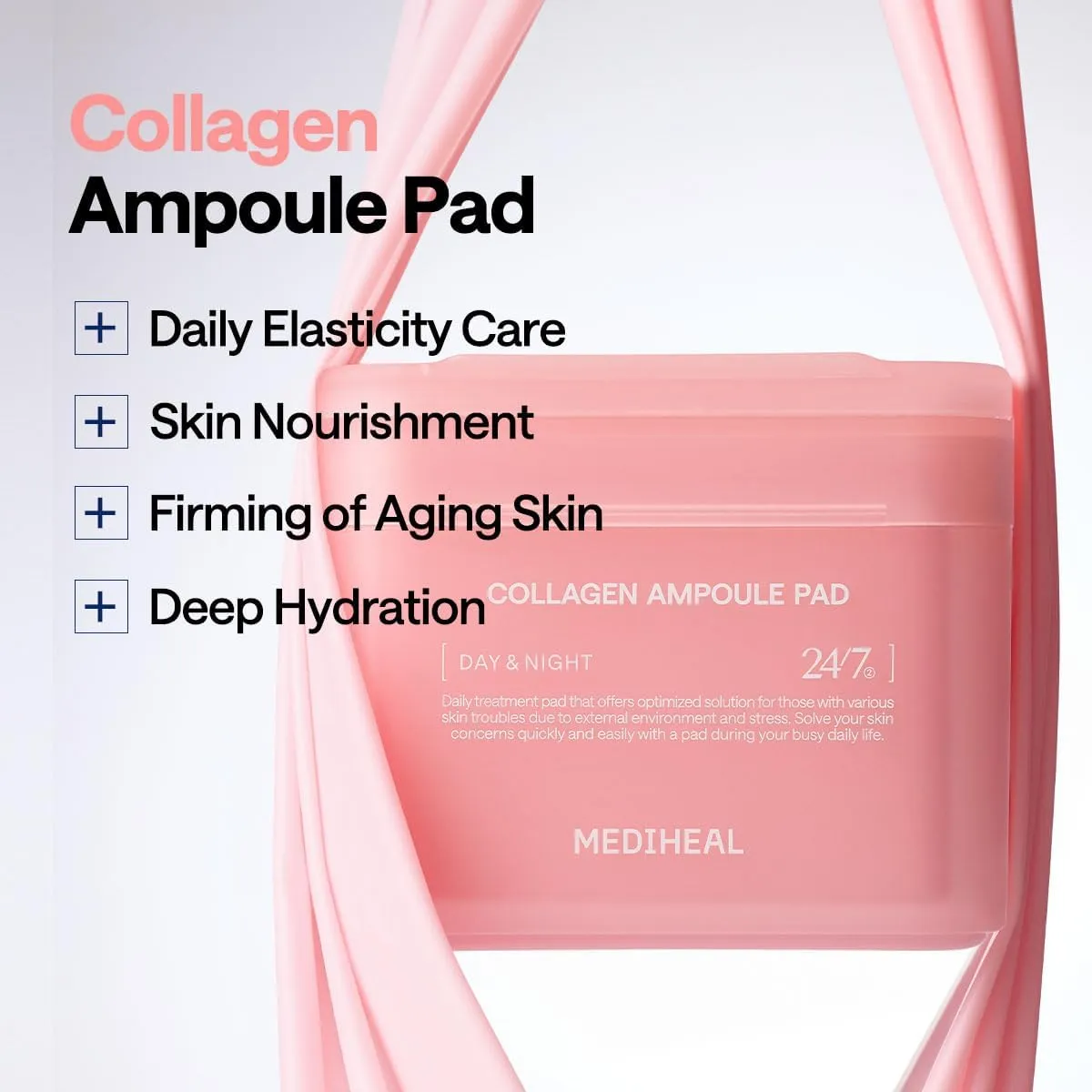 Mediheal Collagen Ampoule Pad pads toniques 100 pcs fermeté