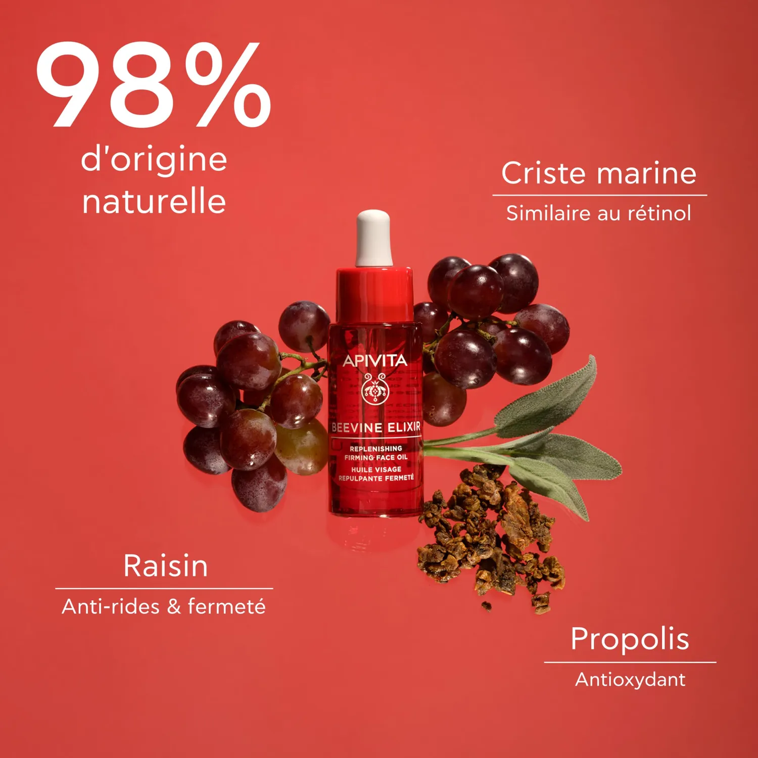 Apivita Beevine Elixir huile visage repulpante 30ml fermeté