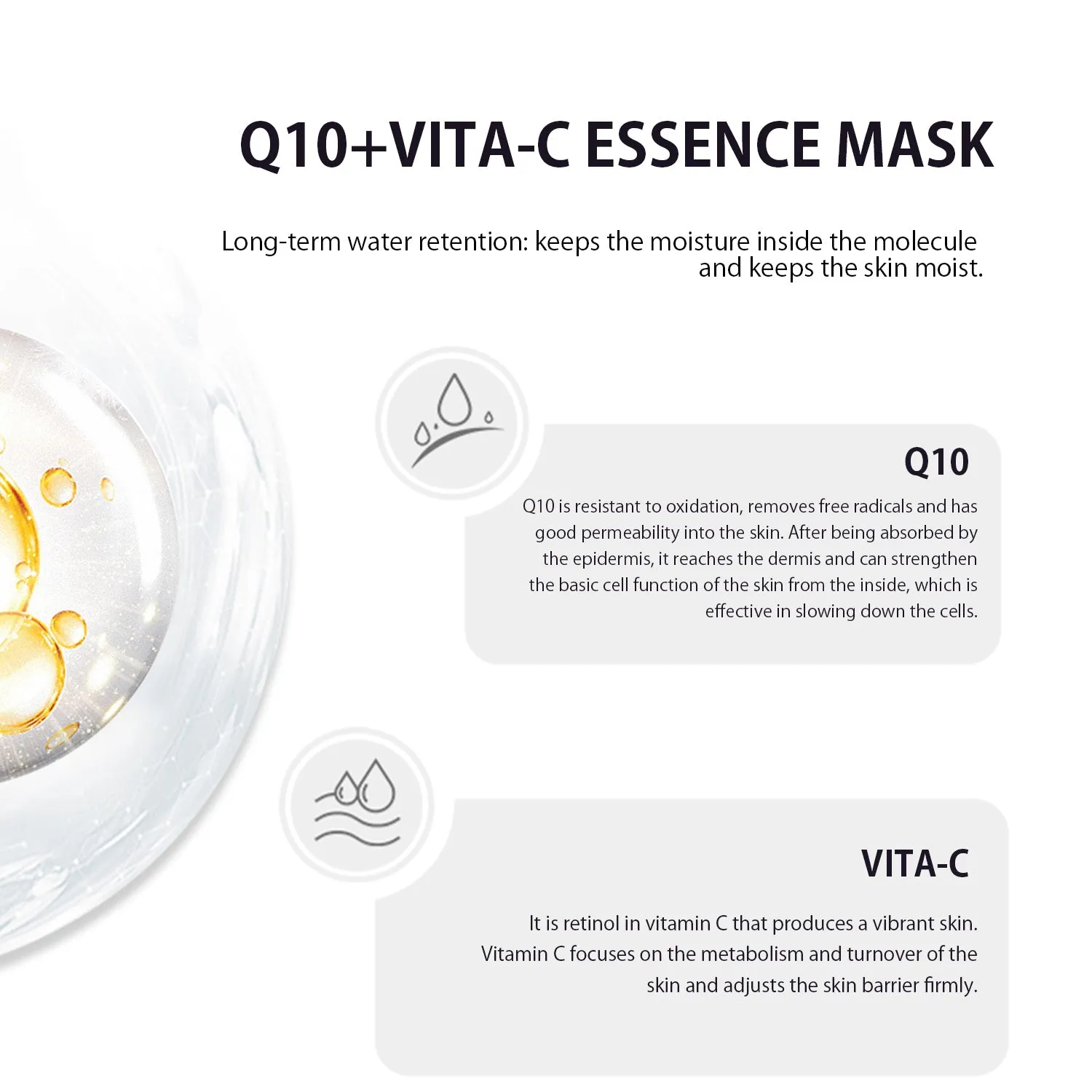 Mitomo MC MCSS00601-A-3x003 masque visage 30 pièces Q10