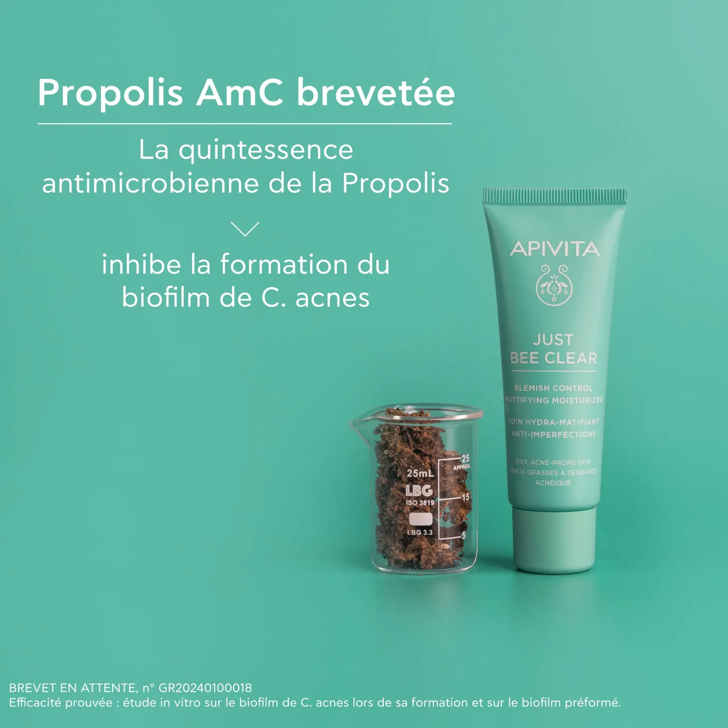 Apivita Just Bee Clear crème visage matifiante 40ml propolis