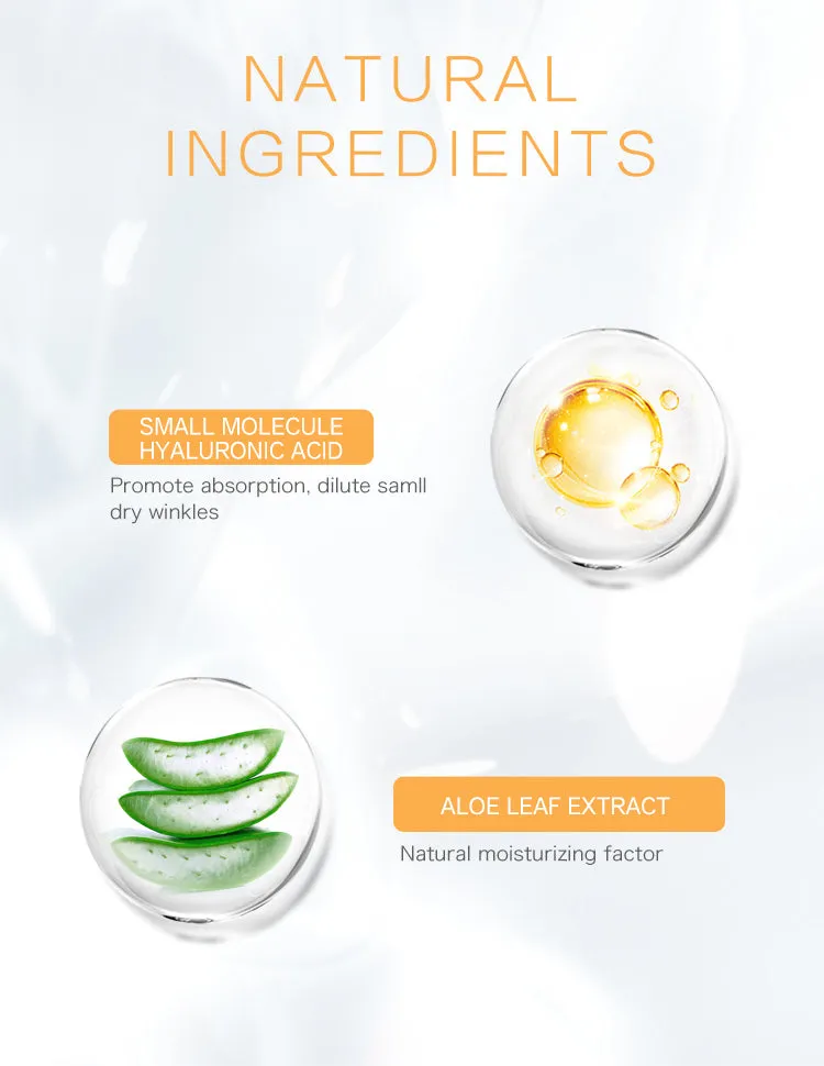 Mitomo Natural Acide Hyaluronique masque visage 5 pcs hydratant