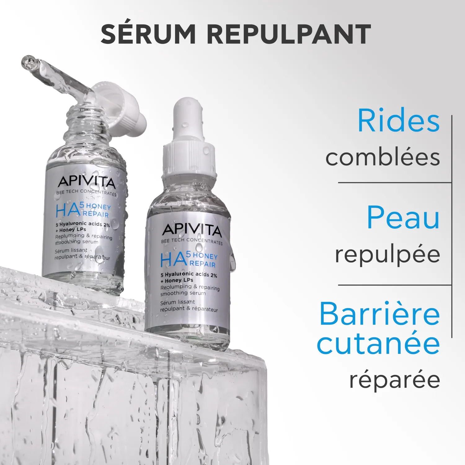 Apivita HA5 sérum réparateur miel 30 ml repulpant rides