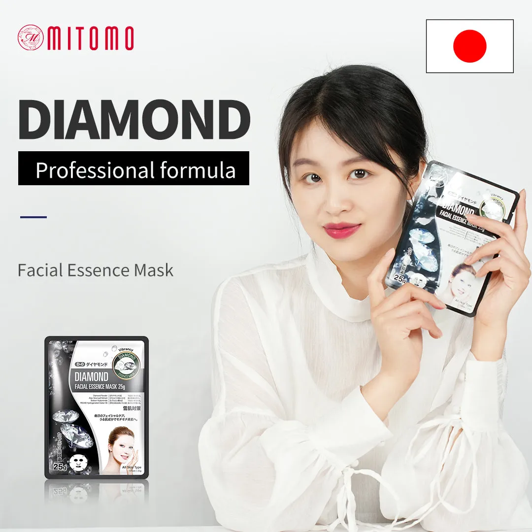 Mitomo Natural 512 MTSS00512-D-0 masque visage diamant 10 masques éclat