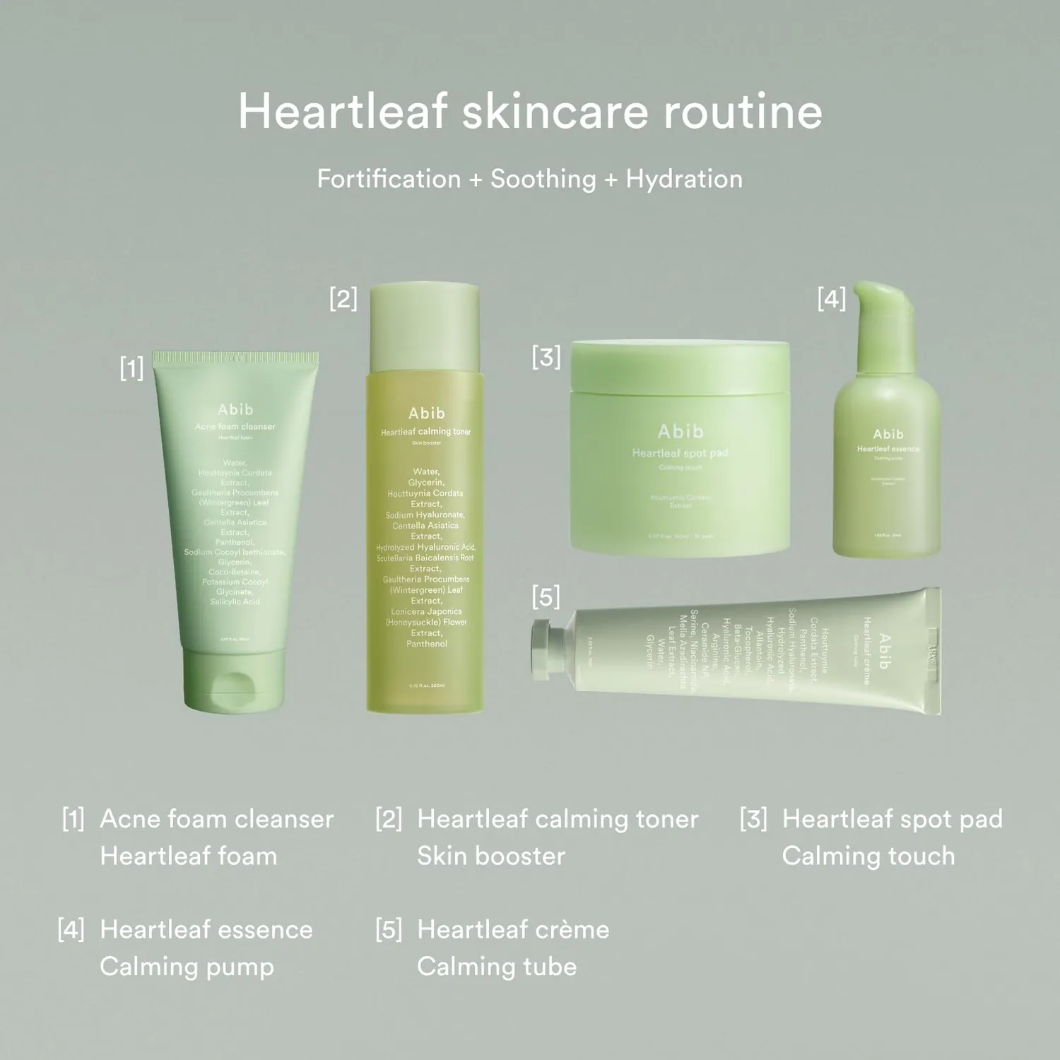 Abib Heartleaf mousse nettoyante visage 150 ml pH acide apaisante