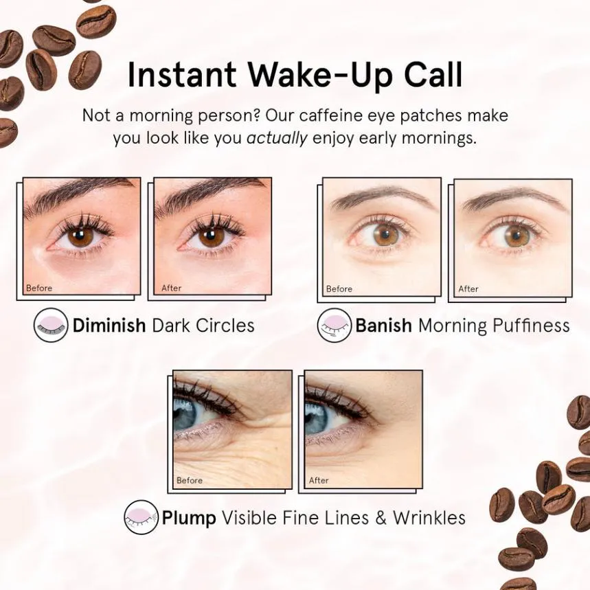 Grace & Stella Bronze patch yeux caféine 24 paires poches