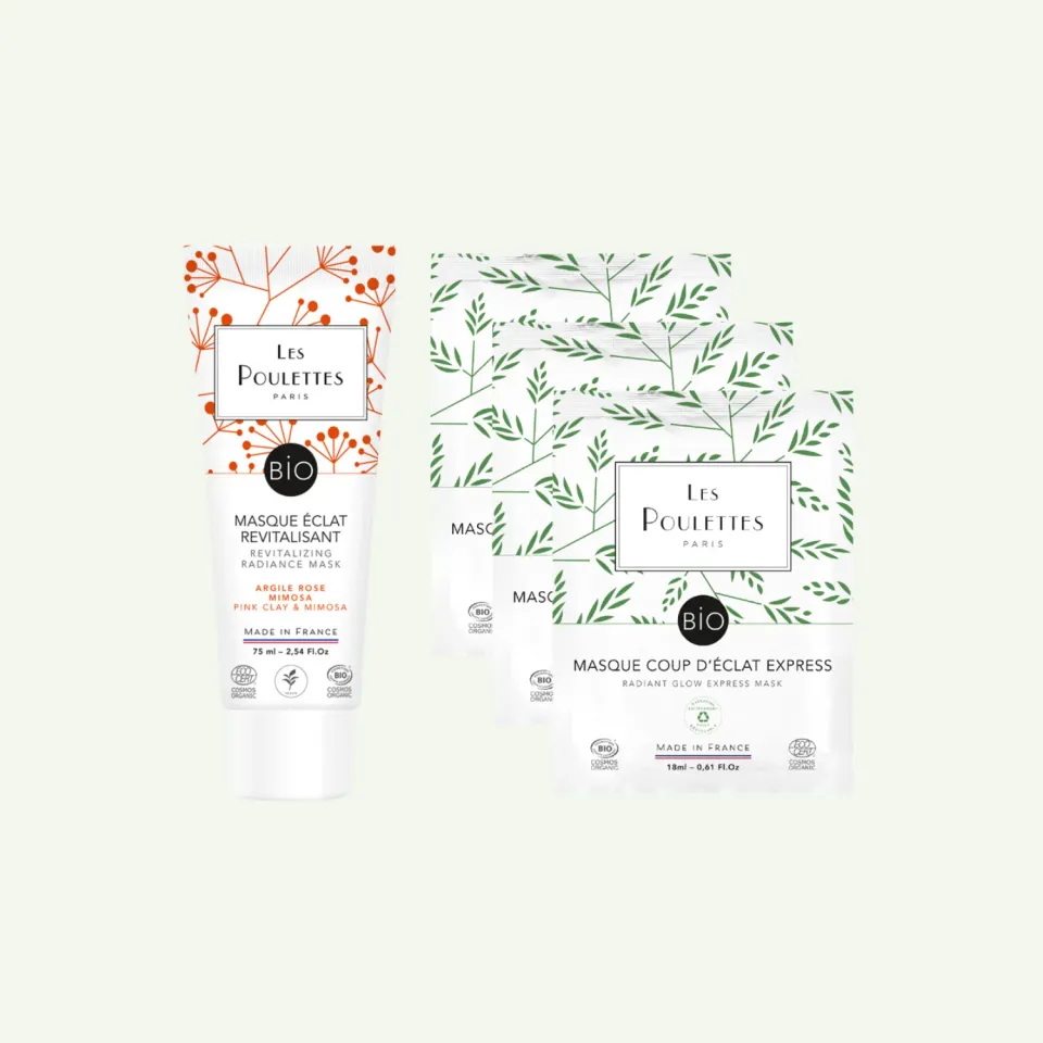 Les Poulettes Cure Super Glow rituel éclat 4 soins