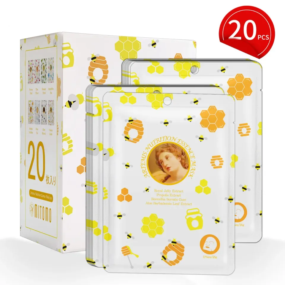 Mitomo MG Artemis masque visage propolis 20 pièces