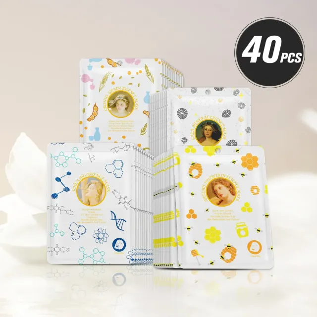 Mitomo Goddess TKMG00303-B-040 masque visage 40 pcs hydratant