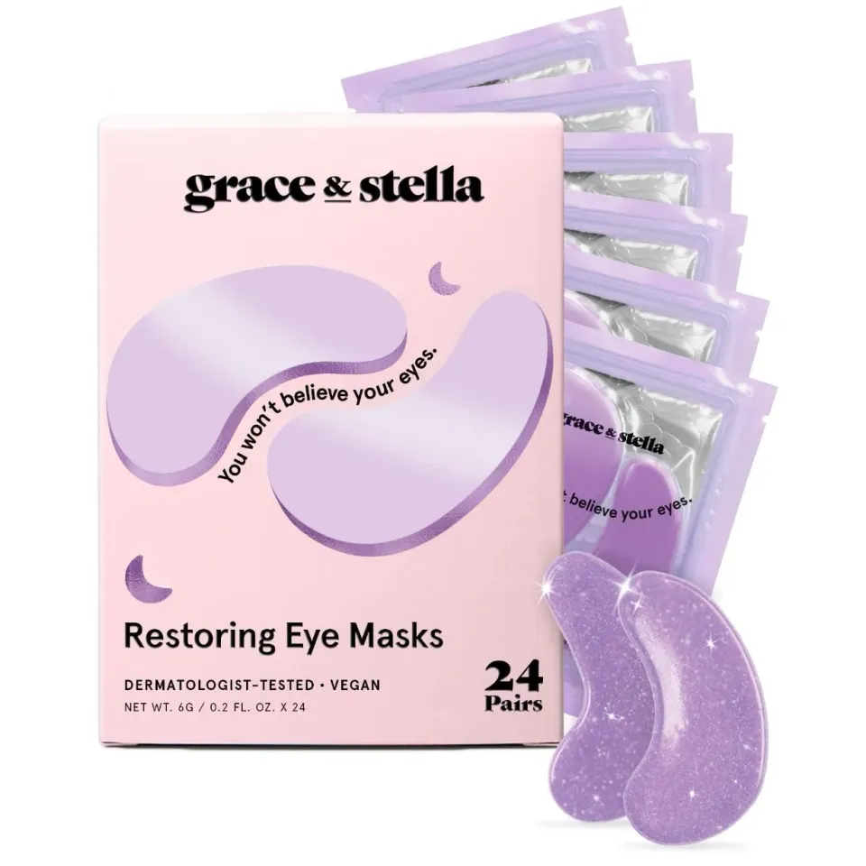 Grace & Stella Patch Yeux Violet Rétinol 24 paires cernes
