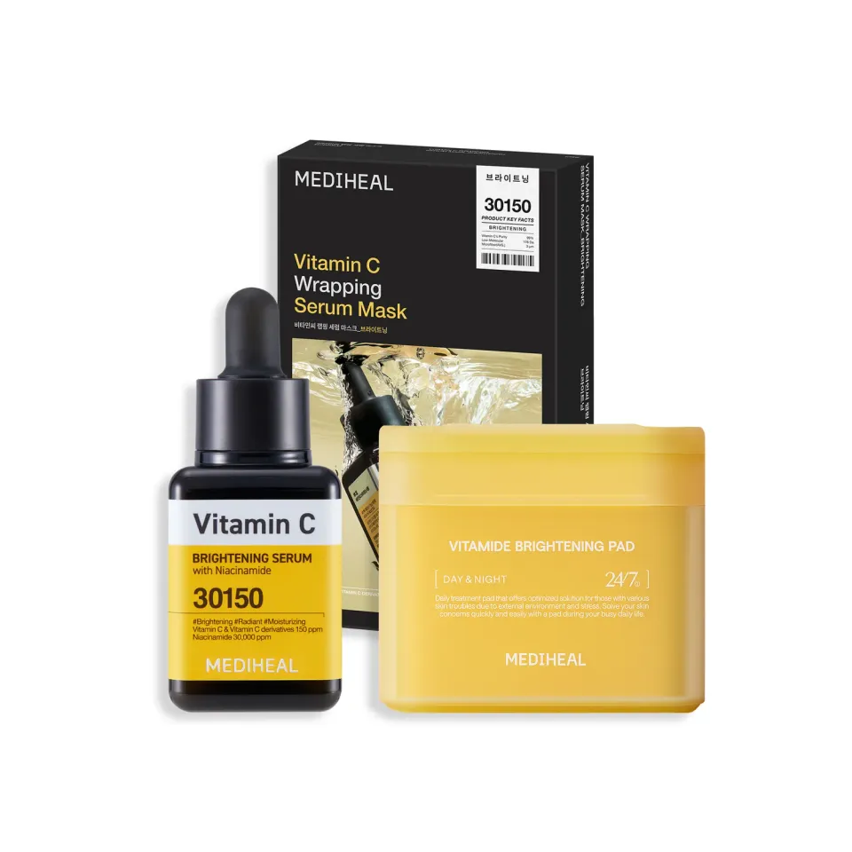 Mediheal Vitamin C Glow Trio coffret éclat 3 soins vitamine C