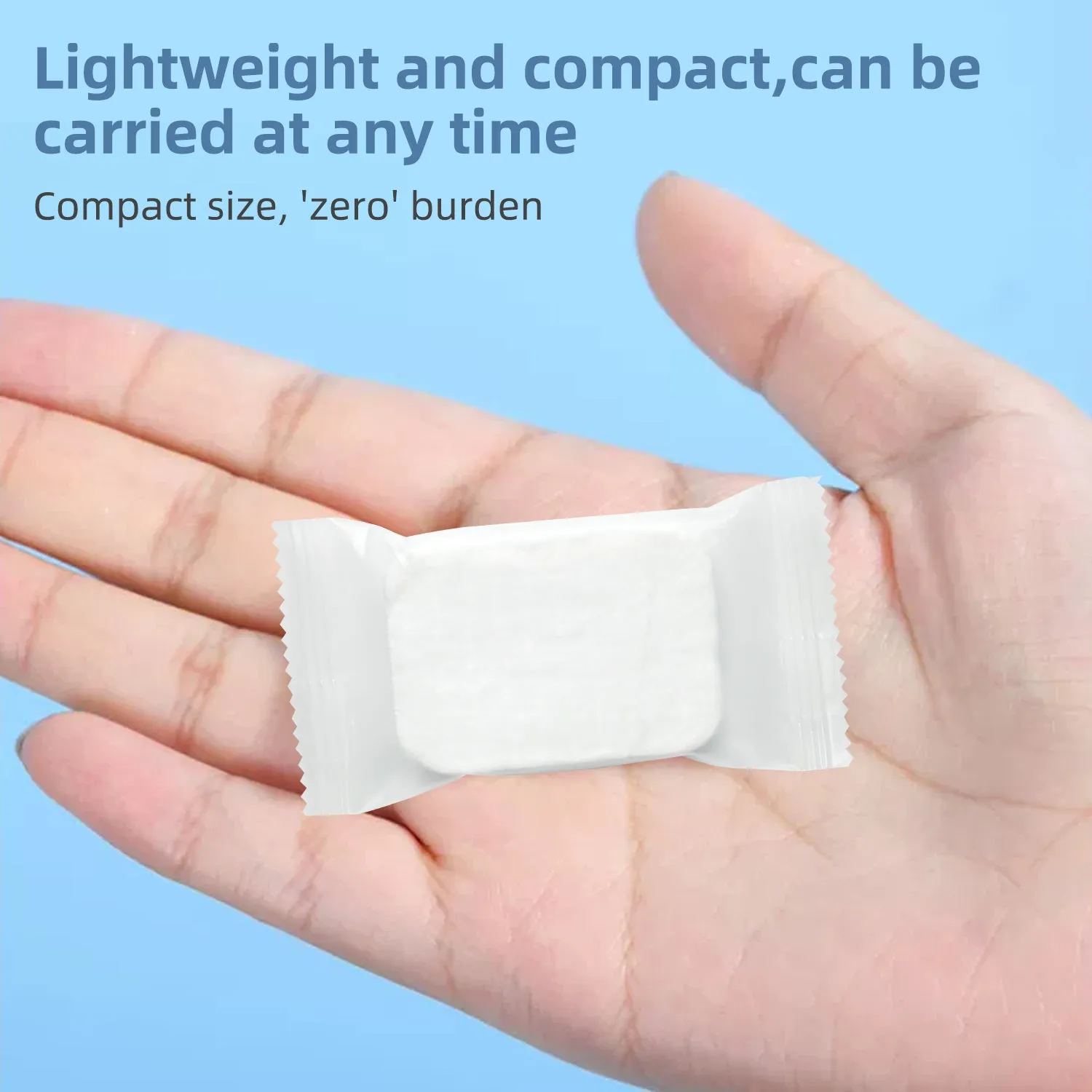 Mitomo Candy serviette visage compressée x7 douce