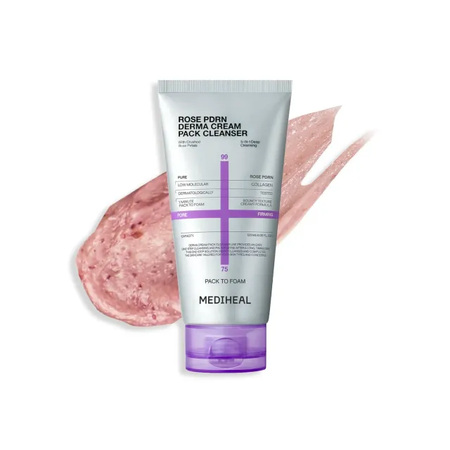 Mediheal Derma Creampack Rose PDRN nettoyant 120 ml pores