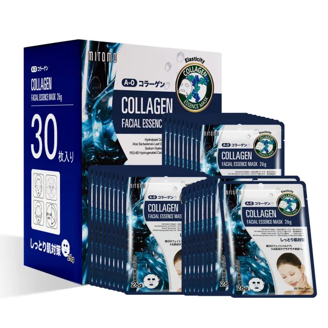 Mitomo MT 512 Collagène Masque Visage 30x26g fermeté