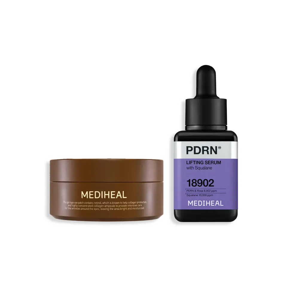 Mediheal PDRN Serum + Retinol Eye Patch duo regard liftant